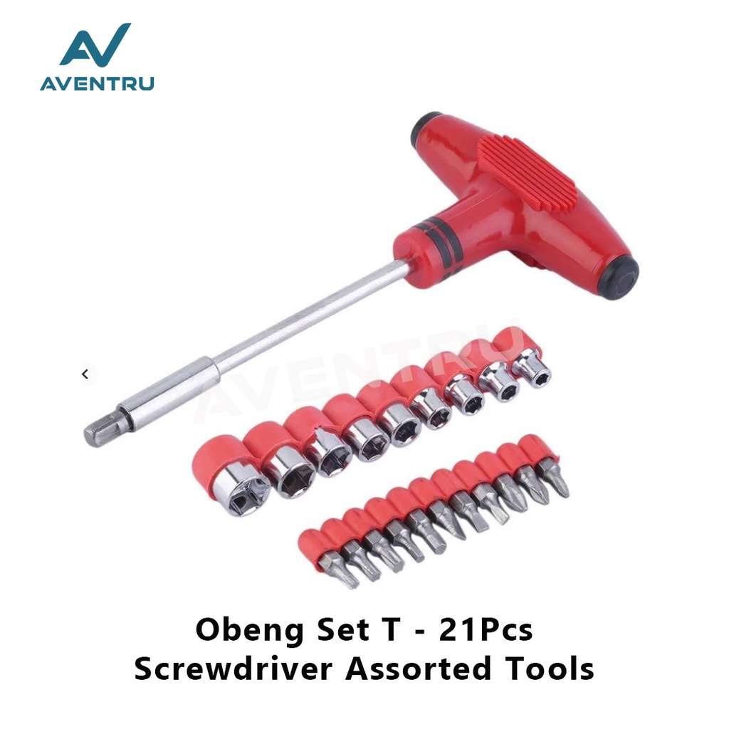 Obeng Kunci Shock Sok T Type Set Palu Screwdriver Tool Set