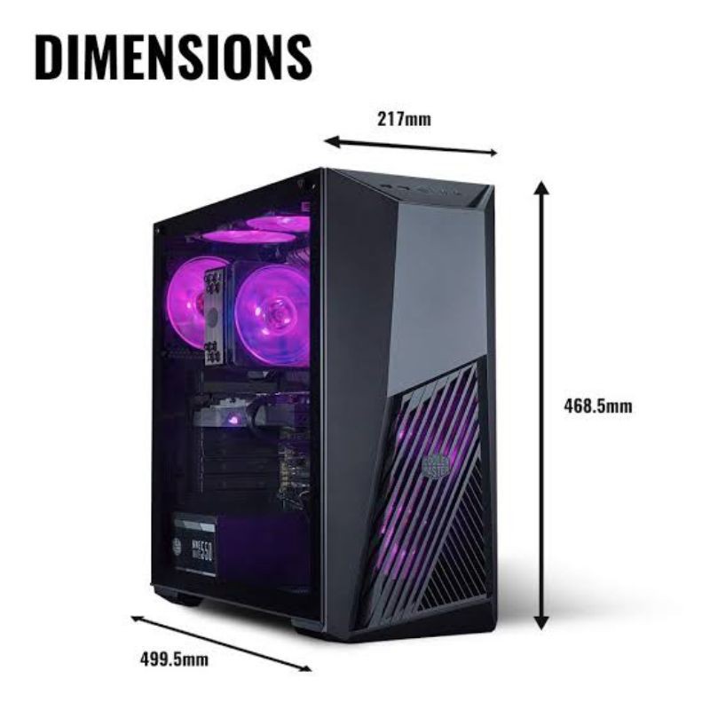 Casing Gaming Cooler Master Masterbox K501L RGB Case PC Mid Tower