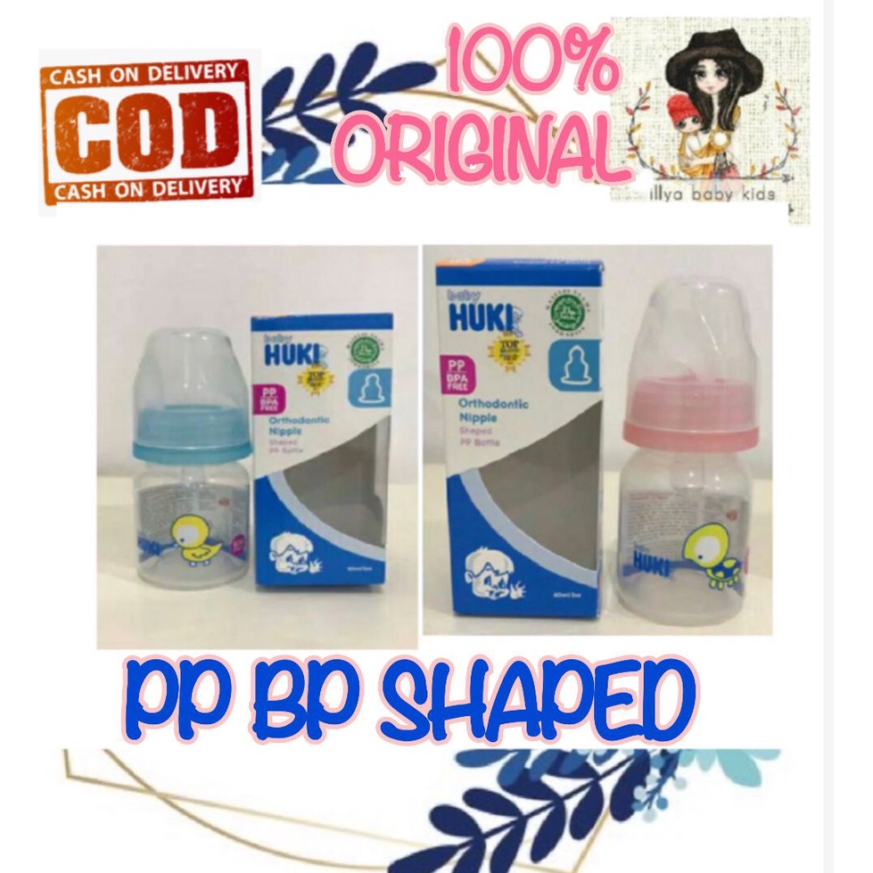 Huki Botol PP Shaped BPA Free 60 ml (Box / CI0325) BOTOL SUSU