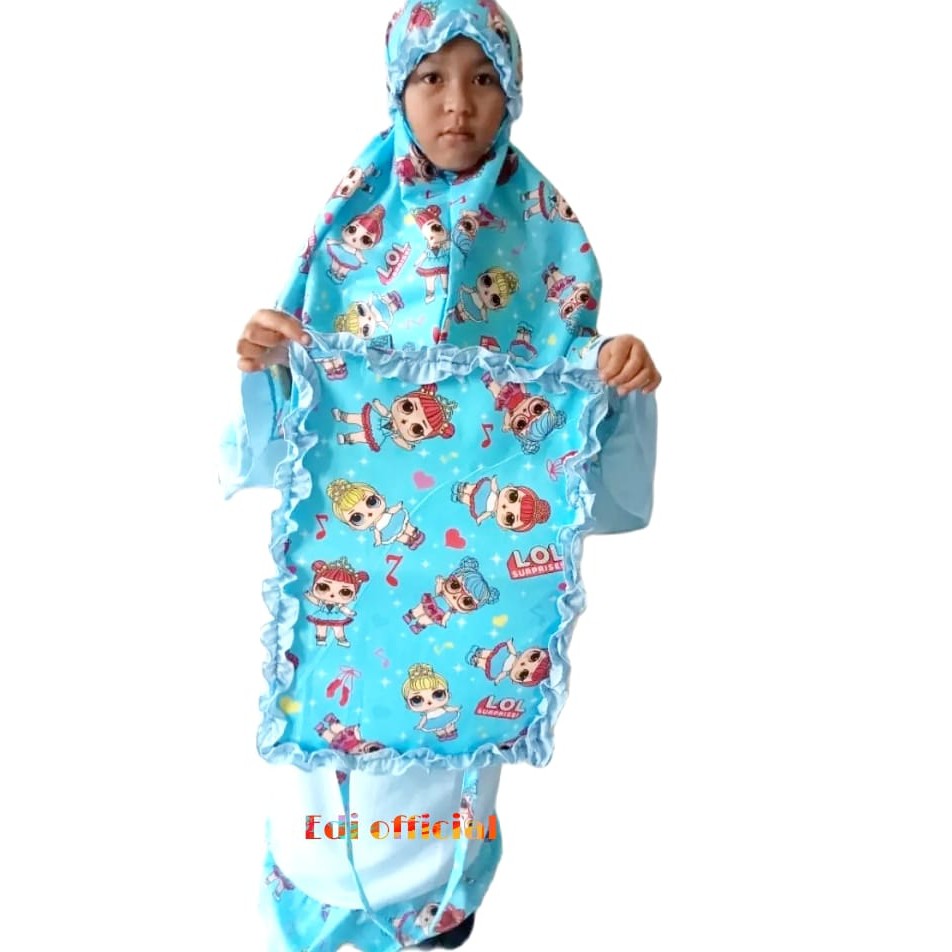 MUKENA ANAK / MUKENA KARAKTER STERMOON KUNING STARMOON NAVY 2-8 TAHUN