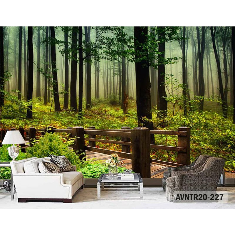 WALLPAPER 3D WALLPAPER DINDING CUSTOM WALLPAPER MOTIF HUTAN