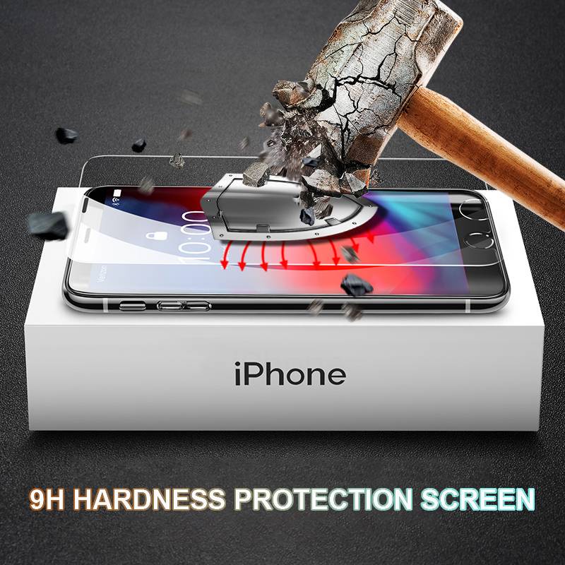 9H Anti-Burst Tempered Glass For IPhone 11 12 Pro Max Mini Screen Protector Glas On iPhone 6 6s 7 8 Plus X XS Max XR SE 2020 Full Cover Protective Film