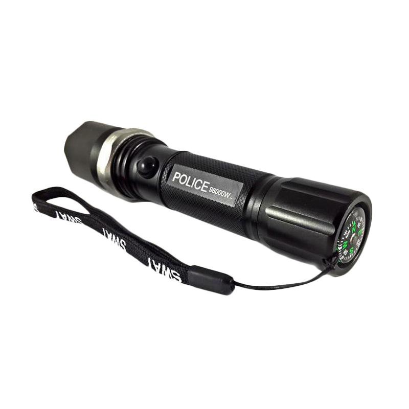 Senter Swat Police LED Flashlight Set - Hitam