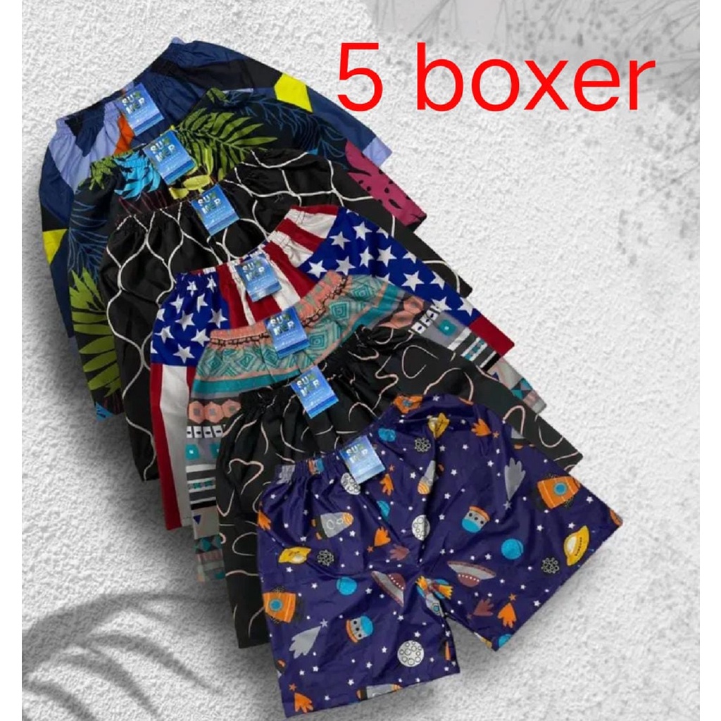 5 BOXER MOTIF UNISEX