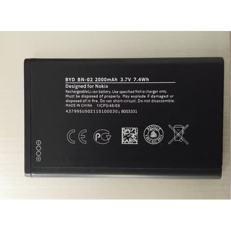 Battery Batre Baterai Mcom Nokia XL BYD BN02 BN-02 BN 02 RM1030