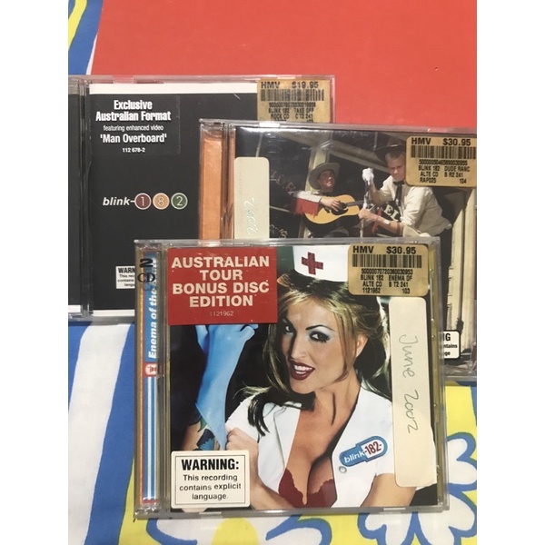 BLINK 182 CD ALBUM AUSTRALIA - DUDE RANCH - TAKE OFF YOUR PANTS - ENEMA OF THE STATE