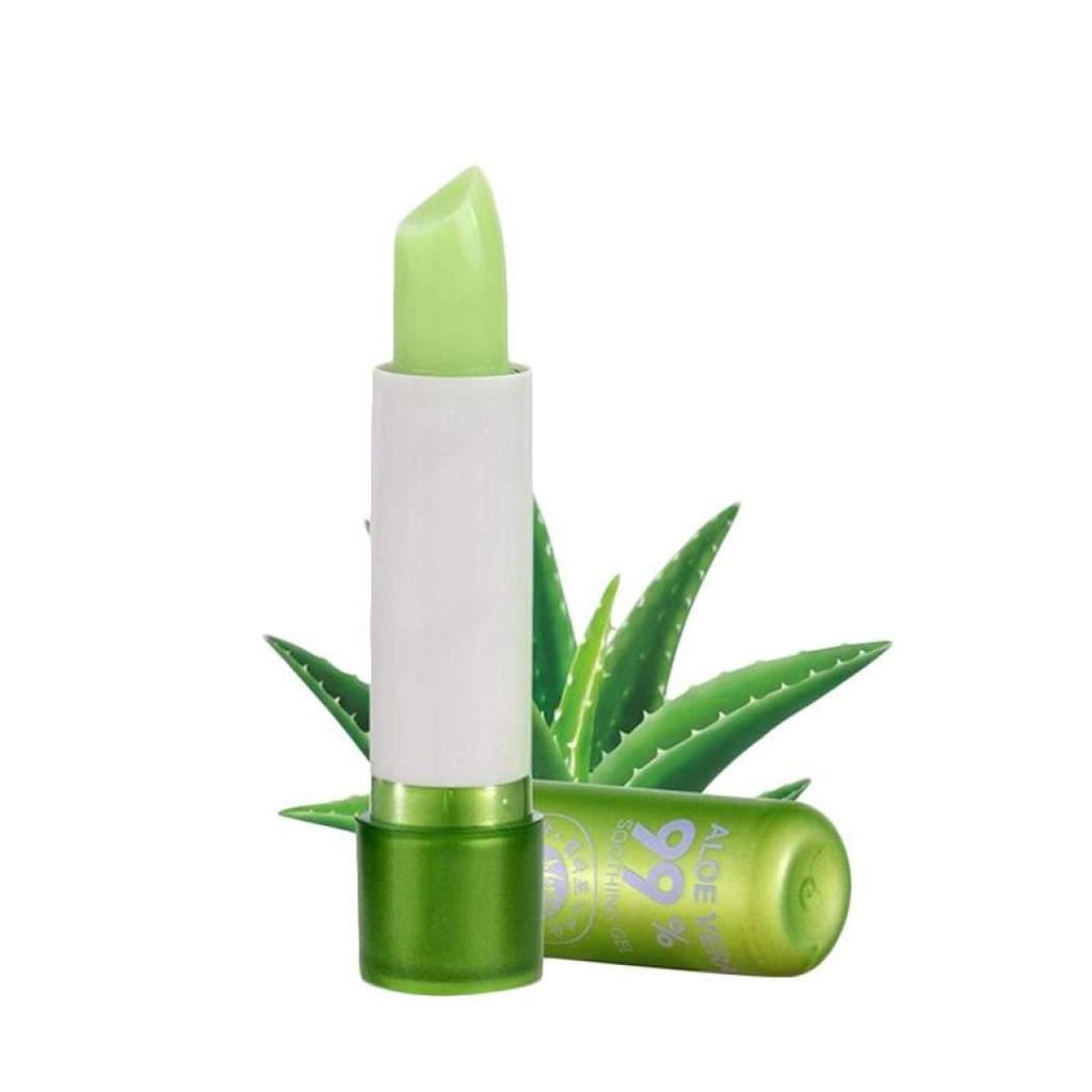 Aloe Vera Lip Balm 99% Soothing Mouisturizing Aloe Vera Lipstick Tahan Air