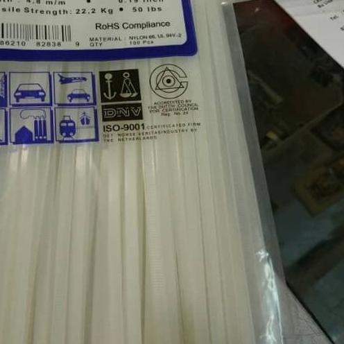 

❋ kabel ties / kabel tis/sigma ties CS 390L putih ❆