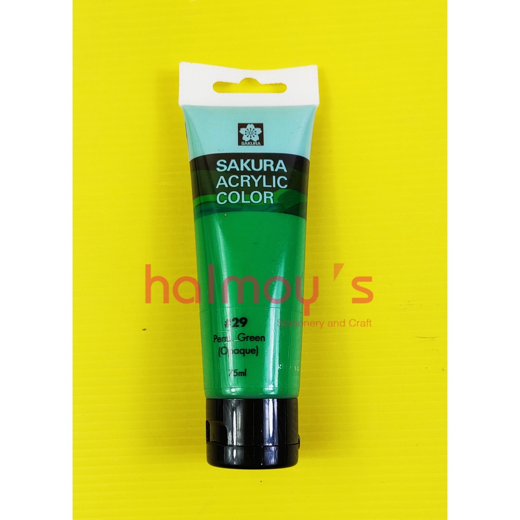 

CAT AKRILIK / ACRYLIC COLOUR SAKURA 75 ML GREEN #29