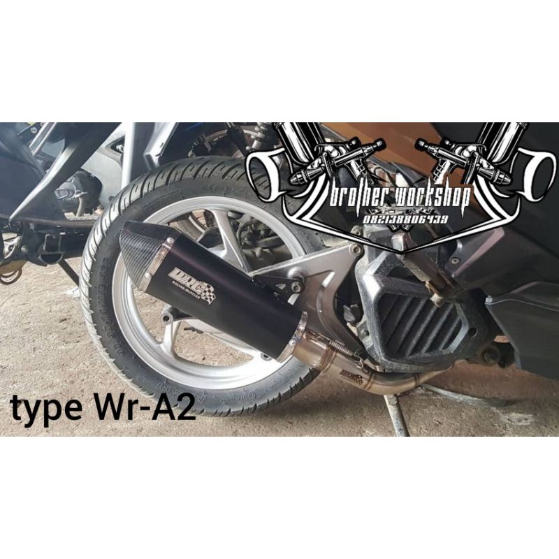 Knalpot WRC type Wr-A2 vario 125 150 old new led model Racing bebasan