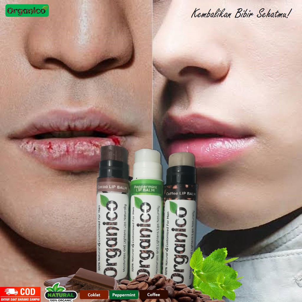 Pelembab Bibir Pemerah Bibir Pencerah Bibir Alami Permanen lipbalm Organico