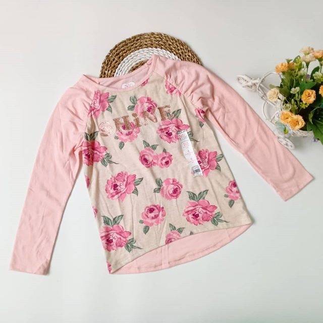 Kaos Raglan Panjang Anak Perempuan