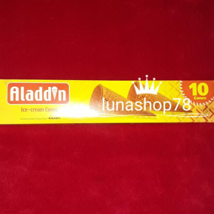 Silahkan Order] Wafer Cone Untuk Es Krim Aladdin Ice Cream Cones 10X12G
