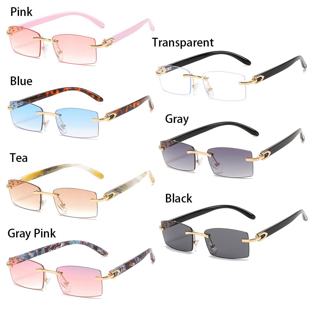 Suyo Punk Kacamata Hitam Trendy Gradasi UV400 Fashion Shades