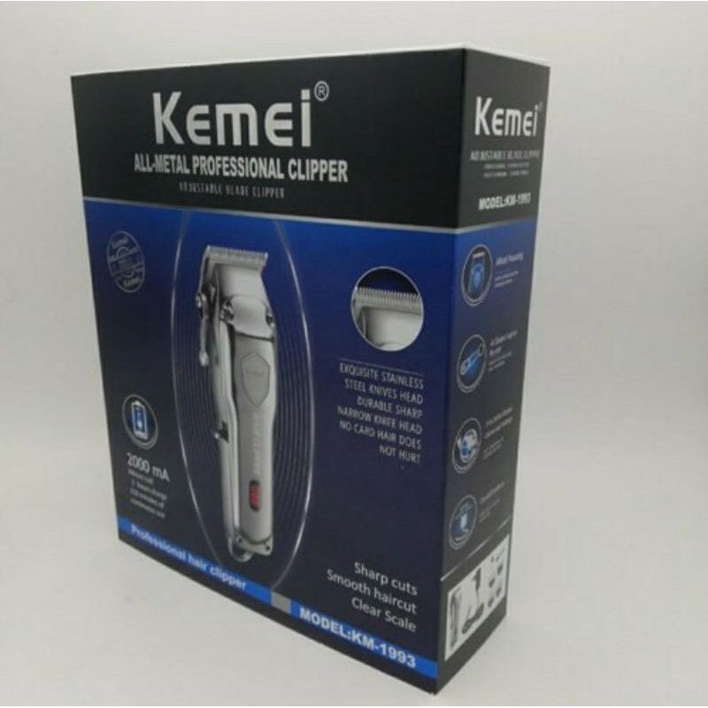 Alat Cukur Rambut Kemei KM 1993 Hair Clipper Cukuran Cas