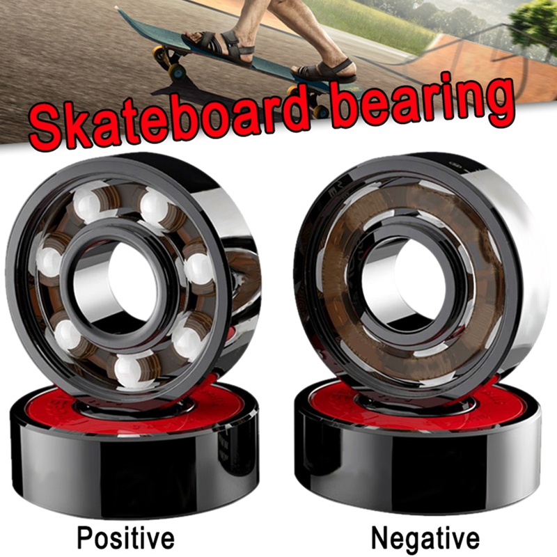 8 Pcs Ceramic Bearings High Speed Wear Resistant for Skate Skateboard Wheel