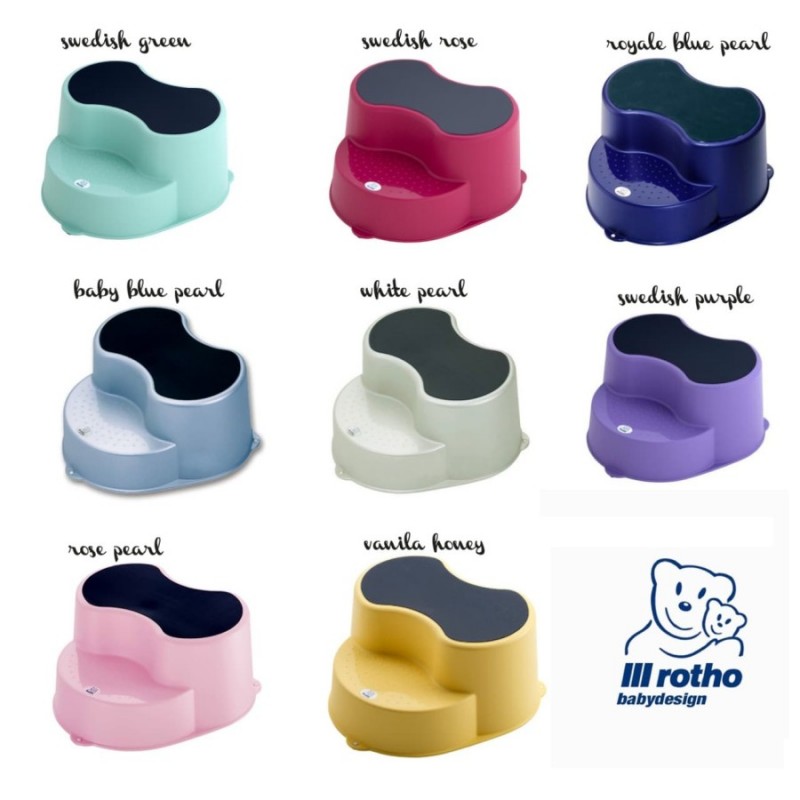 Rotho Step Stool / Pijakan Kaki Anak Anti Selip - Pilih Warna