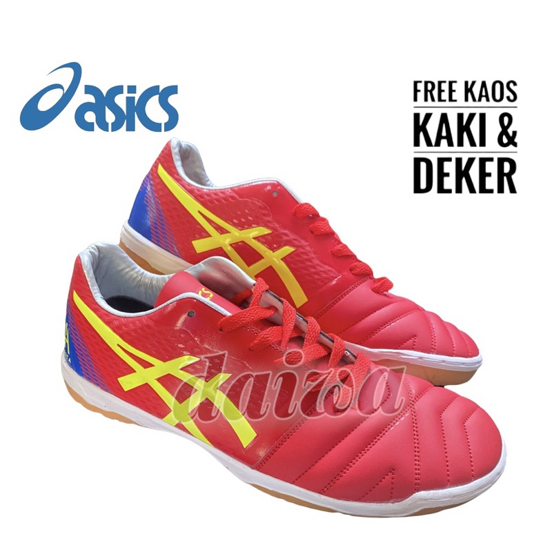 SEPATU FUTSAL ASICS INIESTA, SEPATU OLAHRAGA FREE DEKER DAN KAOS KAKI