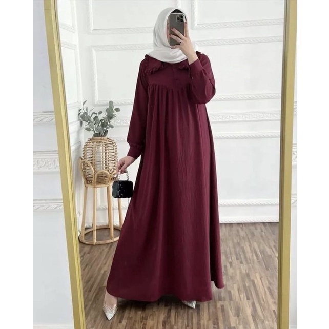 PGMT - TERMURAH ASKARA DRESS CRINKLE AIRFLOW GAMIS WANITA