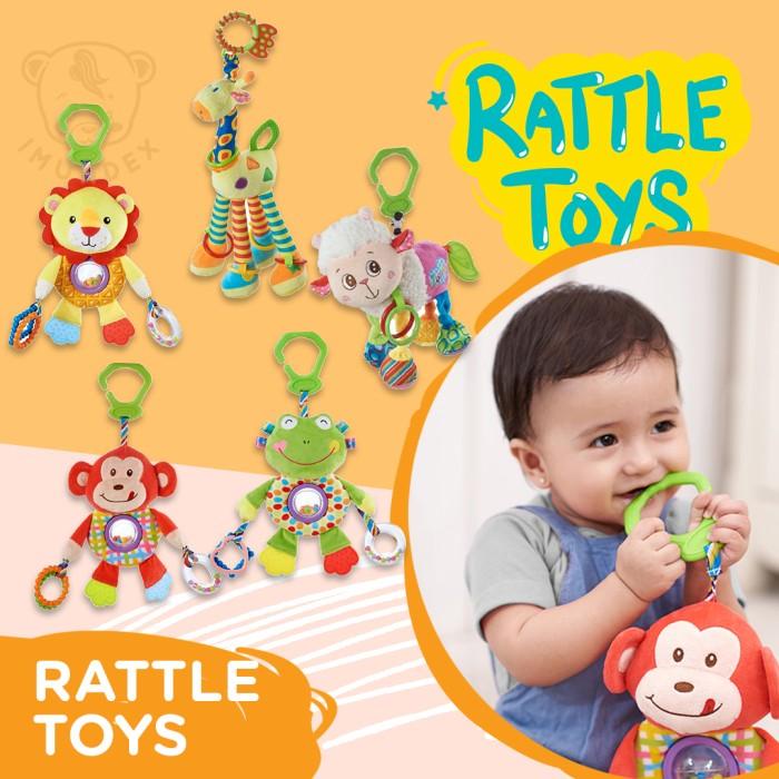 Mainan Imundex Boneka Multifungsi / Teether Gigitan / Rattle / Kerincingan