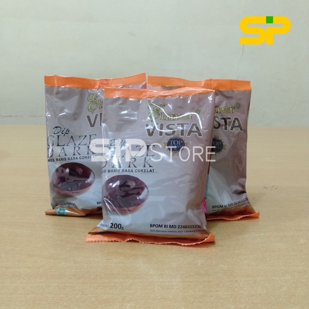 ELMER DIP GLAZE @200gr Topping Donat / Topping Martabak / Topping Es Krim / Topping Pisang Nugget Aneka Rasa