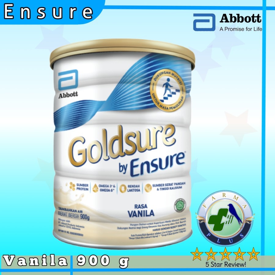 

Goldsure by Ensure Vanila 900g (Susu Nutrisi Dewasa)