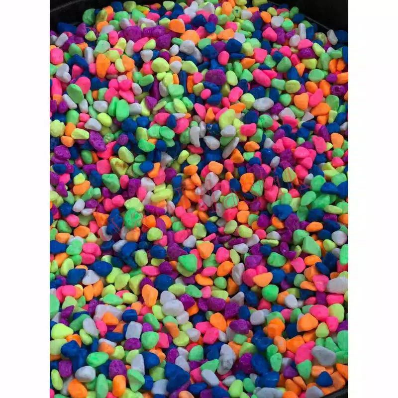 batu warna warni hiasan aquarium batu koral warna warni