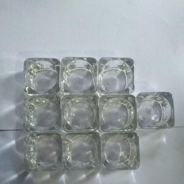 Wmo Ik20290126 Glasg Tempat Lilin Kecil Elegan Isi 5 Pieces Terbuat Dari Kaca Bening