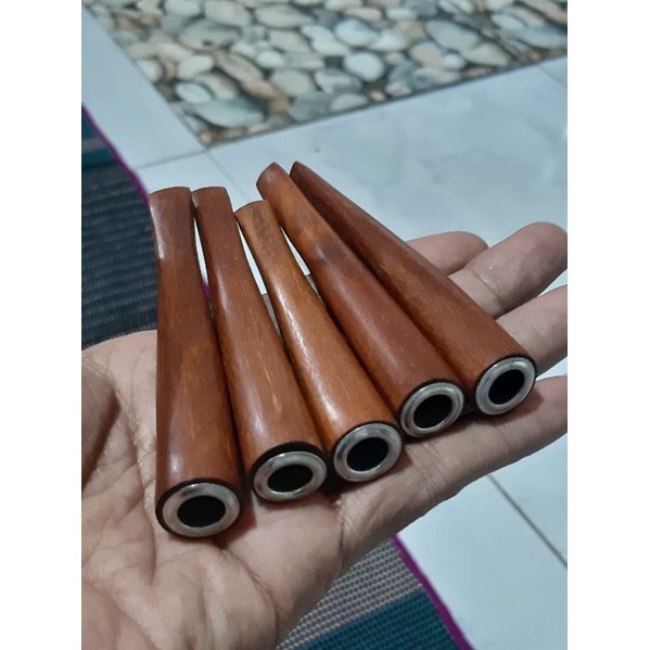 paket 10 pcs pipa once kayu secang alias merah delima  top quality