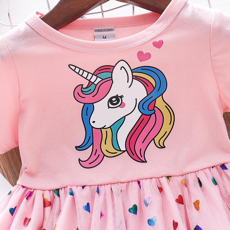 ByKiddos - 1-6 Tahun Dress Import Anak Perempuan Unicorn / Gaun Pesta Dress Tutu