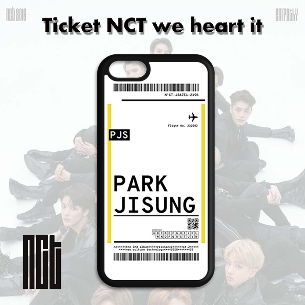 [HARDCASE] NCT ticket we heart it case oppo vivo realme redmi xiaomi samsung iphone asus reno