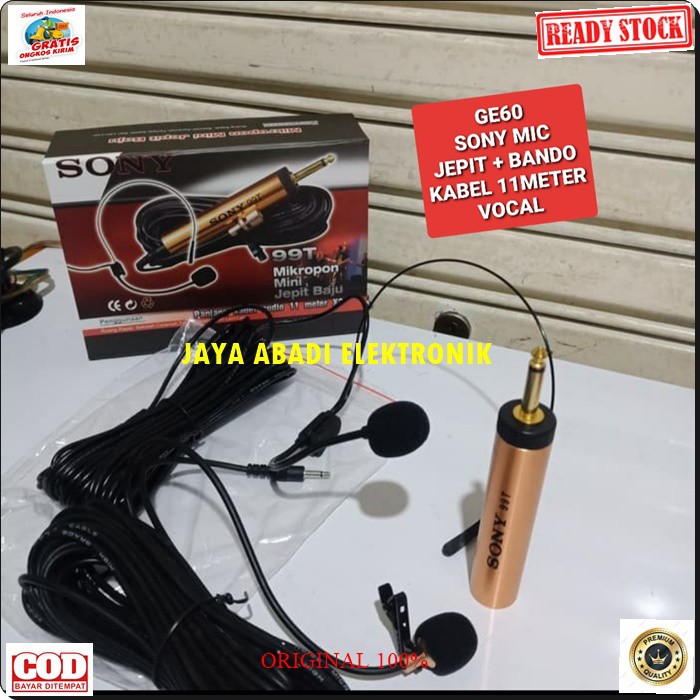 G60 SONY MIC HEADSET DAN JEPIT ON KANCING KERAH BAJU KLIP CONDESOR BANDO MIKCABLE PROFESIONAL MIKROPHONE PRO VOCAL KARAOKE MINI MIKROPHONE AUDIO SOUND SYSTEM PANGGUNG DJ STUDIO AUX EMAS SUARA DAN BISA DIGUNAKAN SEGALA JENIS AUDIOSENSITIF