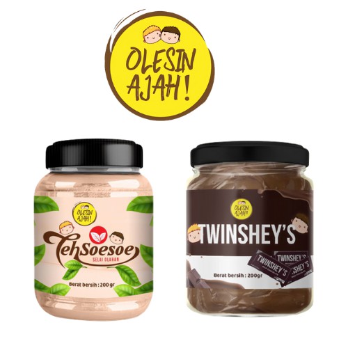 

Promo OlesinAjah Selai Teh Soesoe 200Gr + TwinsHey's 200Gr