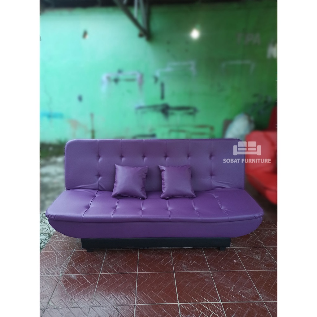 Sofa Bed Kulit Pillowtop Minimalis
