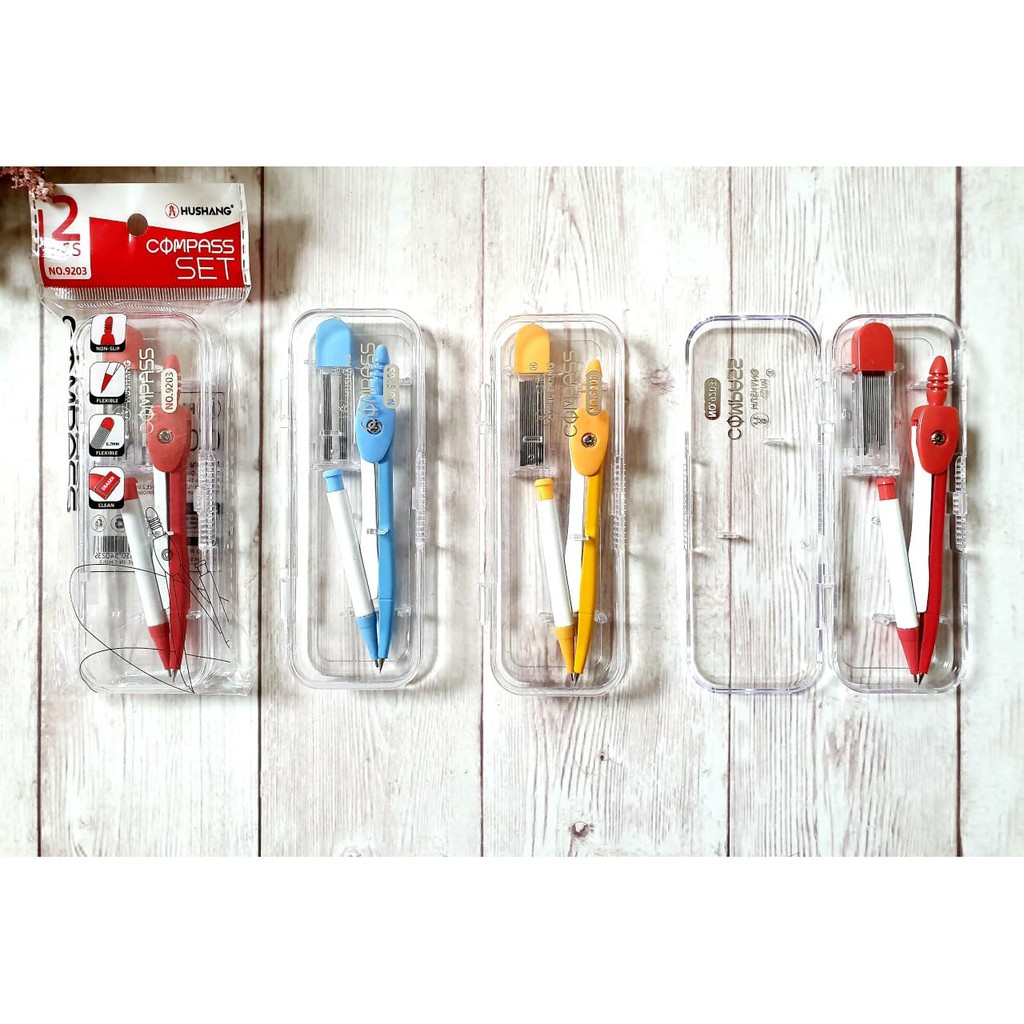 

JANGKA SEKOLAH ANAK SET 9203 PENSIL MEKANIK COMPASS MECHANIC PENCIL