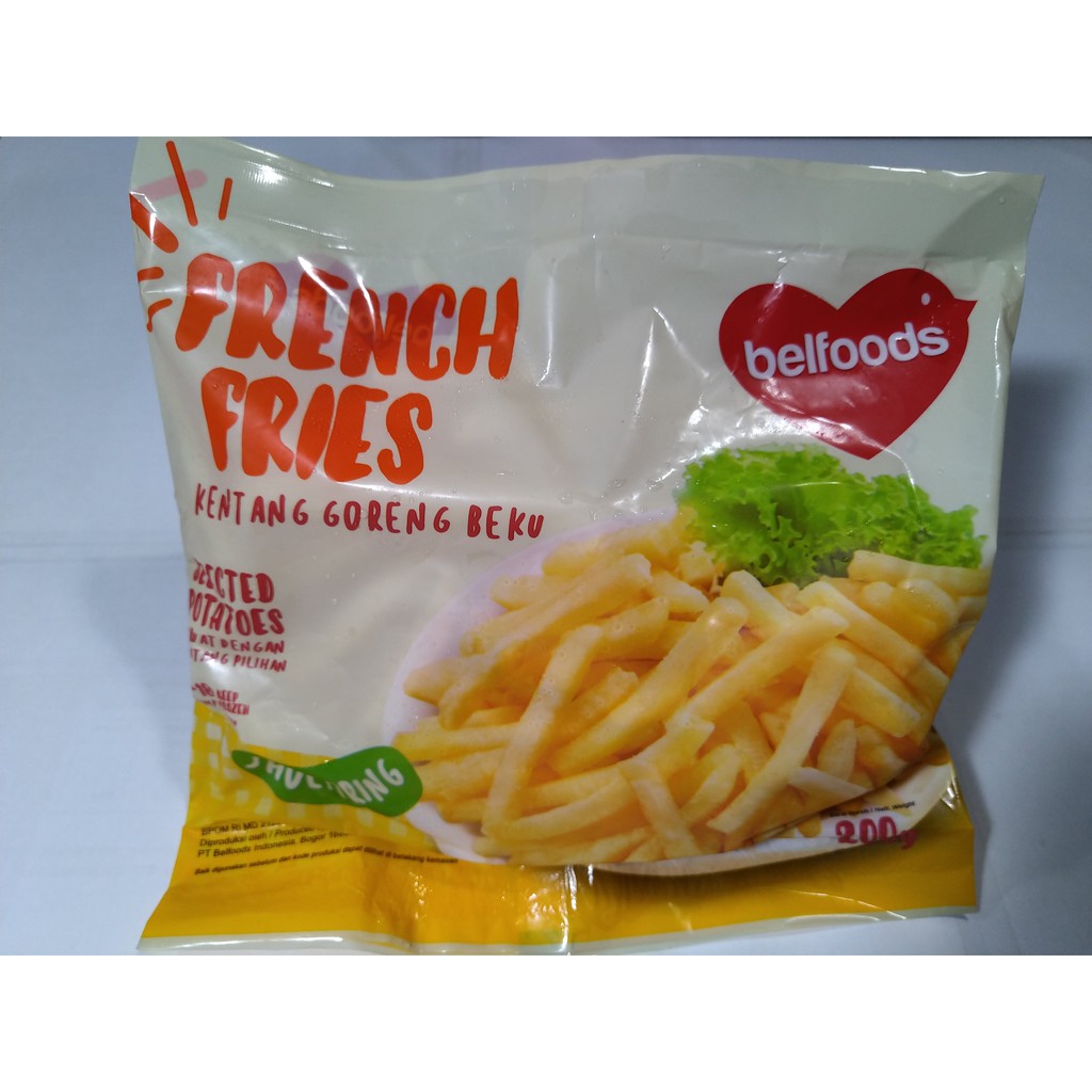 

Belfoods French Fries Shoestring Kentang Goreng Beku 200 Gr / Makanan Beku / Frozen Food / Jakarta