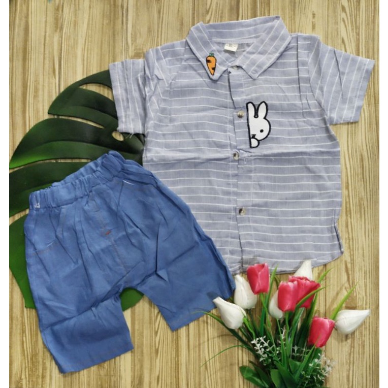 setelan kemeja anak baju laki-laki kemeja anak import setelan import anak laki-laki setelan anak lak