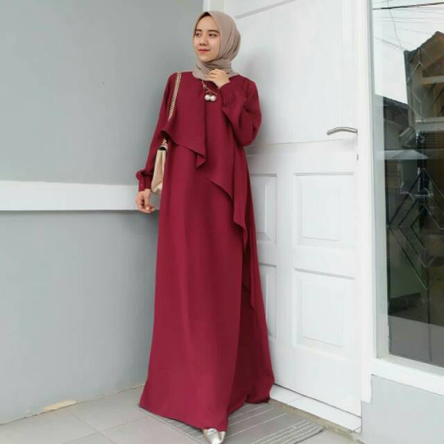 BIYAN DRESS IN "MAROON"  PRELOVED
