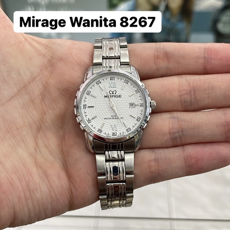 Jam Tangan Mirage 8267 Wanita Silver