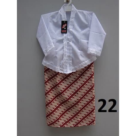 SPEKTAKULER!!! Setelan Kebaya Anak TK/Paud/Kebaya Putih/Kebaya Encim/Kebaya Putih MURMER