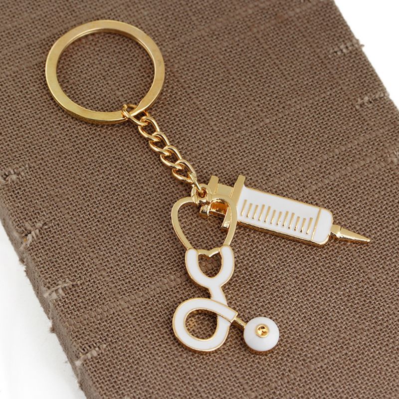 Zzz New Fashion Style Stetoskop Liontin Gantungan Kunci Perhiasan Hadiah