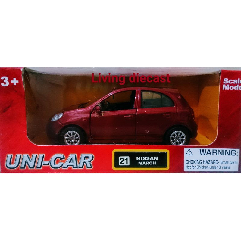 custome repaint - diecast/miniatur - Nissan march (color red maroon)