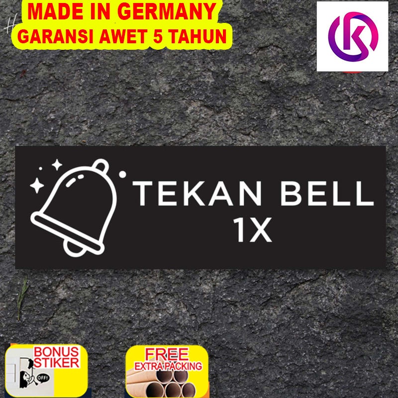 

Grosir Sign Akrilik Tekan Bell 1x Printed | Sign Board Akrilik | Label Sign