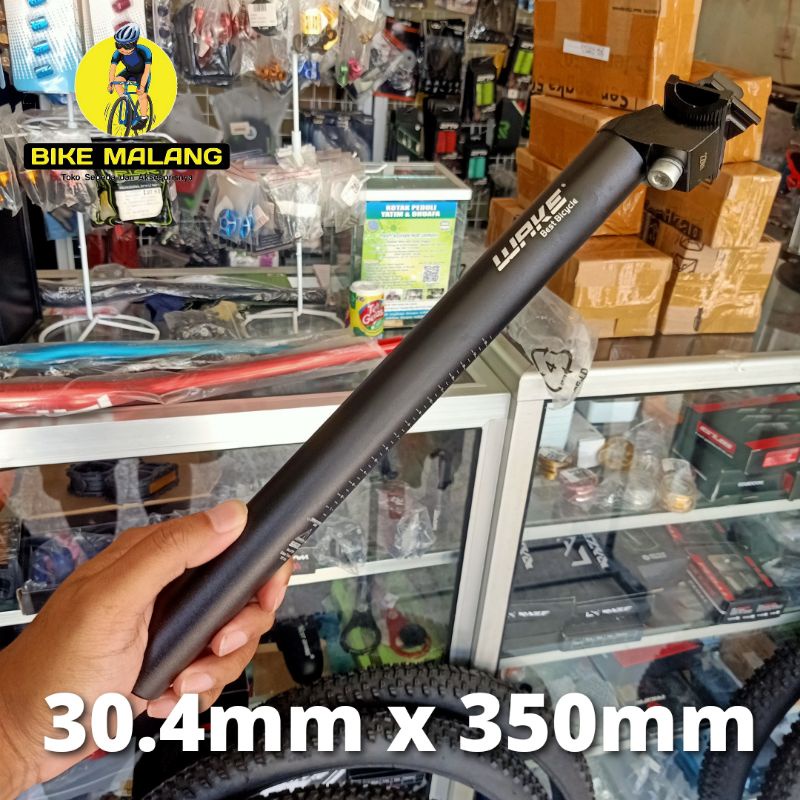 Seatpost Wake Ukuran 30.4 Panjang 350mm Aluminum Alloy Seat Post 30 4 Tiang Sadel