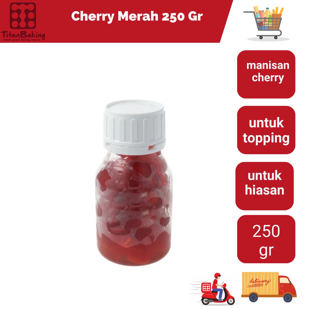 

Buah Cherry Merah 250 GR Tanpa Tangkai