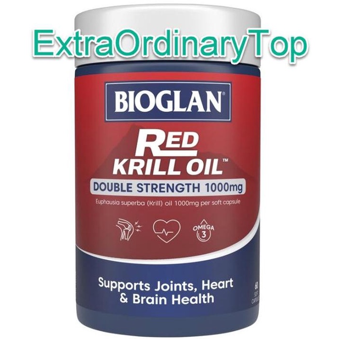 [COD] Bioglan Red Krill Oil 1000mg 60 kapsul