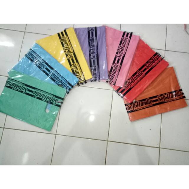 Kantong Plastik Pond Packing Shop 25x35 Oval Plong Polos Shoping Bag Plastik Pack Online 25 x 35