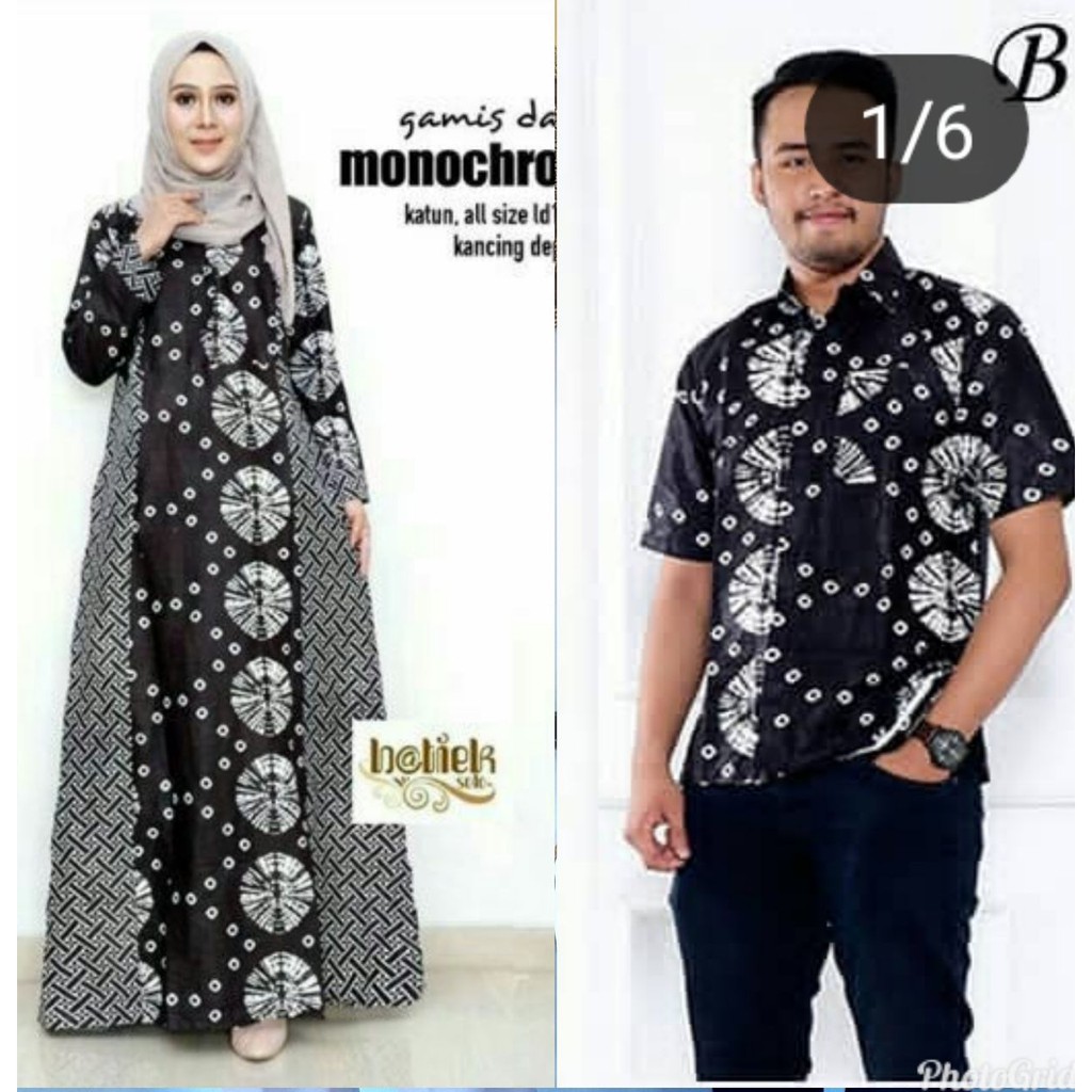 GROSIR BATIK COUPLE MONOCHROME