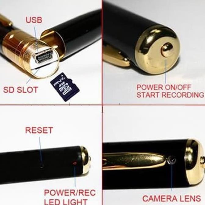 HOT PROMO pena perekam suara dan kamera spy cam voice recorder pen kamera mata2 .