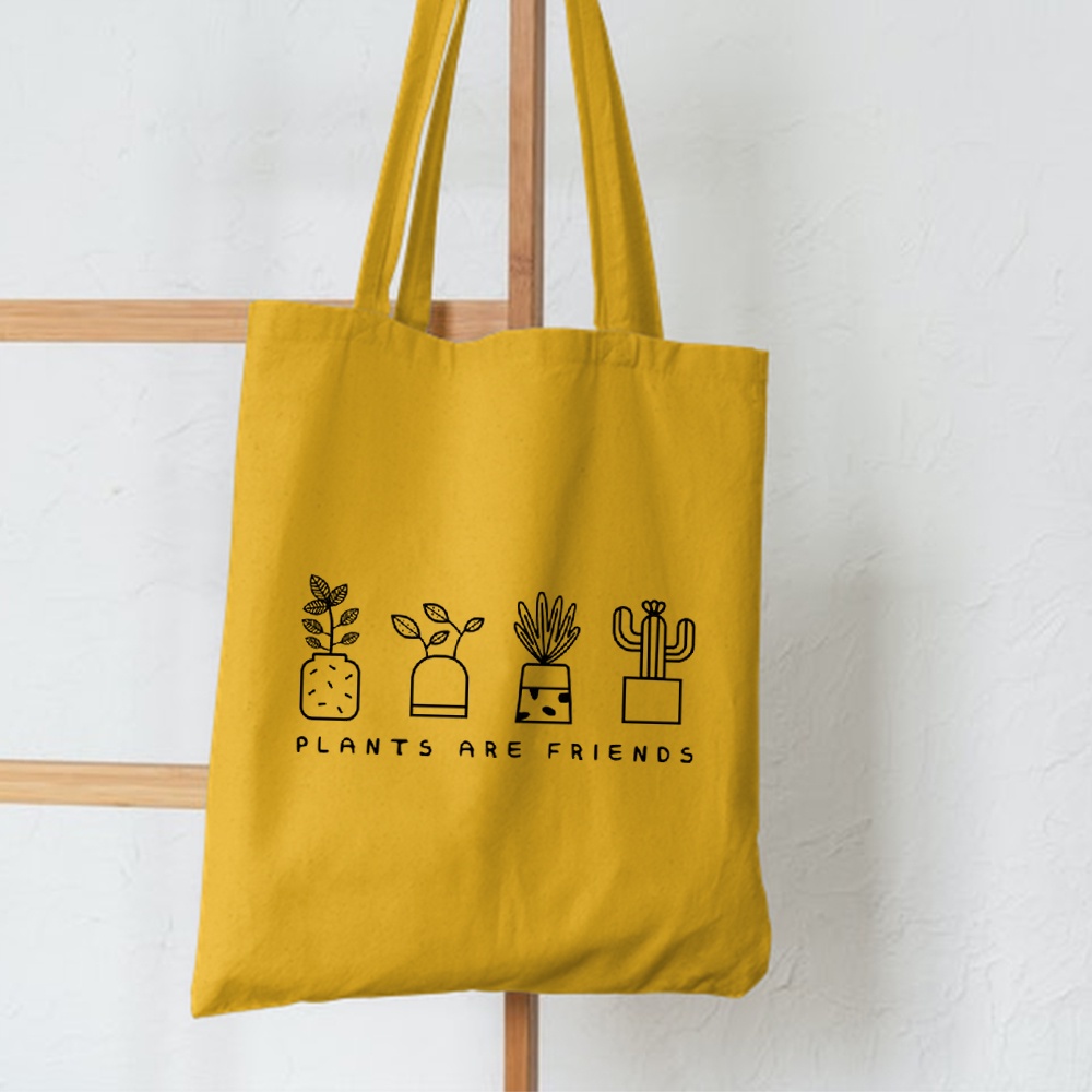 FLASH SALE 10.10 - [RESLETING] NEW ARRIVAL TOTEBAG PLANTS ARE FRIENDS/KAKTUS SEMI KANVAS RESLETING | TOTEBAG HITAM | TOTEBAG KREM | TOTEBAG MOKA | TOTEBAG MAROON | TOTEBAG HIJAU | TOTEBAG NAVY | TOTEBAG BIRU MUDA